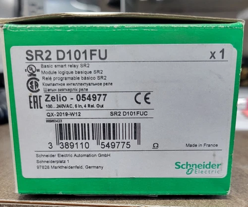 SCHNEIDER ZELIO 054977 - SR2 D101FU BASIC SMART RELAY