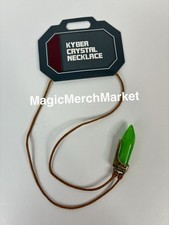 Disney World Star Wars Galaxy s Edge Green Kyber Crystal Necklace Dok-Ondar's