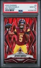 2025 Panini Phoenix - Jayden Daniels #8 Red Seismic /99 PSA 10