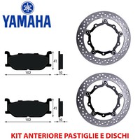 Satz BremsbelÄGe UND Bremsscheiben Vorne Yamaha Majesty 400 YP 2004