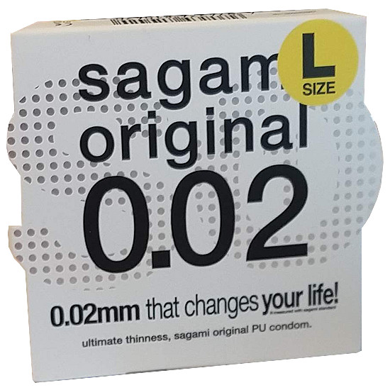 Sagami Original L‑Size | Latexfreie Polyurethan Kondome 1er–12er Pack | XL 58mm