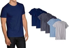Fruit of the Loom Men's 6-Pack Tag Free Shortsleeve Crew T-Shirts - Assorted...