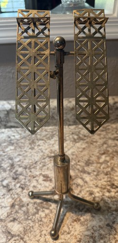 Vintage Shoe Store Shoe Stand Display Brass Plated Perfect Ladies High Heels