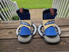 Techno Comp Adjustable Wakeboard Bindings Boots Sz M VTG EUC Y2K