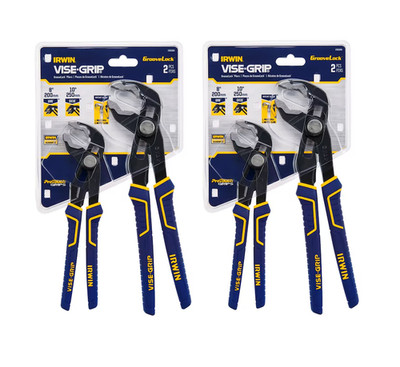 IRWIN VISE-GRIP Quick Adjusting GrooveLock Tongue and groove plier set (2 Pack)