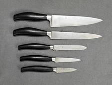 Vintage *RARE* ZWILLING JA HENCKELS GERMANY FIVE STAR 5-Piece Knife Set