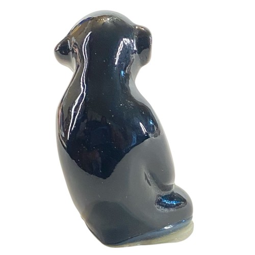 Vintage Monkey Figurine Chimp Sitting Smiling Animal Chimpanzee Figure 1.5" Tall - Picture 3 of 6