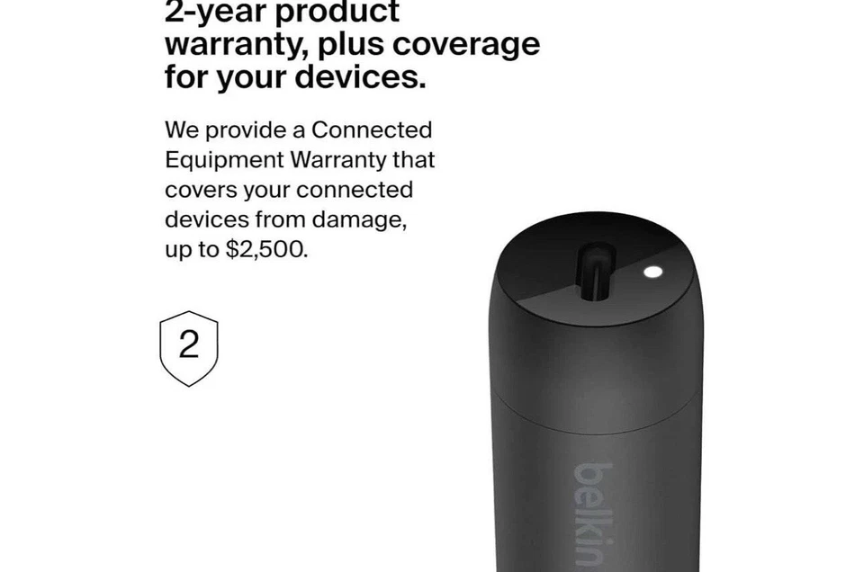 Автомобильное зарядное устройство Belkin - Boostcharge 30 Вт USB-C с 4 портами USB-удлинитель питания - Изображение 3 из 4
