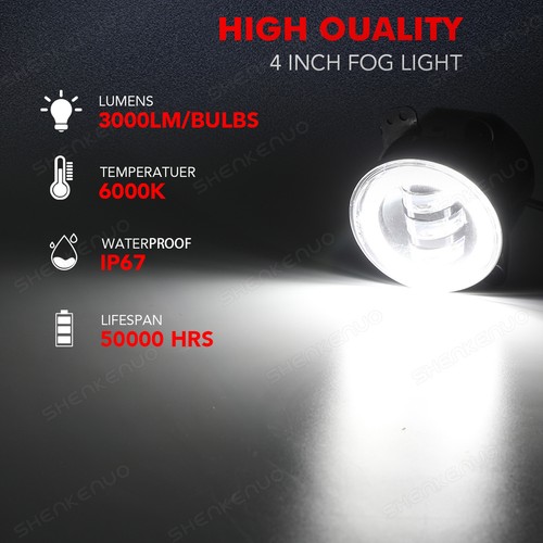 Par de luces antiniebla LED para Honda Civic 2016 2017 2018 2019 2020 2021 - Imagen 5 de 16