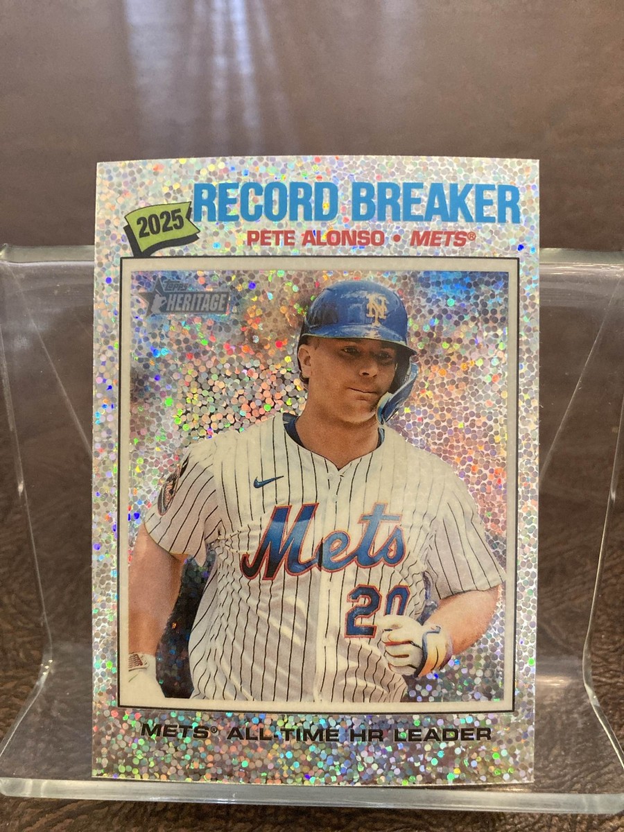 2026 Topps Heritage Silver Sparkle Pete Alonso #232 Mets | eBay