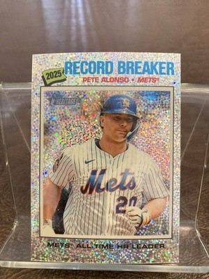 2026 Topps Heritage Silver Sparkle Pete Alonso #232 Mets | eBay