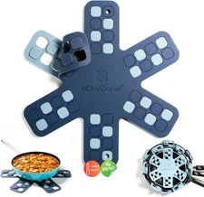 Silicone Pan Protectors and Trivets for Stacking Cookware (S-BLU/BLU)
