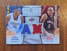 2009-10 Upper Deck Dual Game Materials - Anthony and Marion #DG-MA