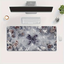 40 90cm1pc Large Winter Mouse Pad with Non-Slip Rubber Base - Extra Large Desk M