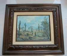 vintage Landscape oil painting on canvas original SIGNED