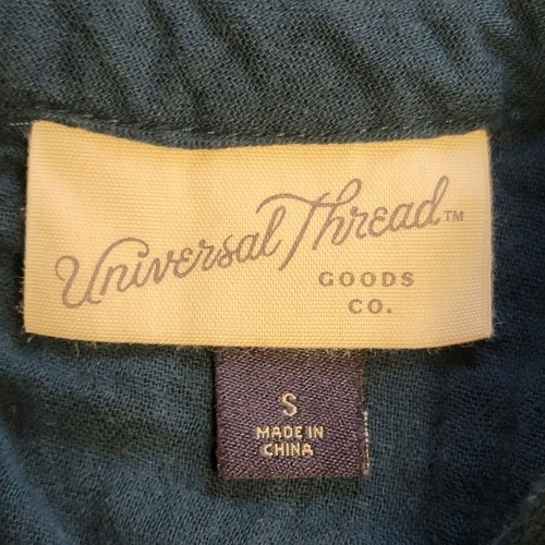 Universal Thread blaues Midikleid Damen Gr. S türkis Rüschen Stufen hauchdünn lang Boho - Bild 7 von 8