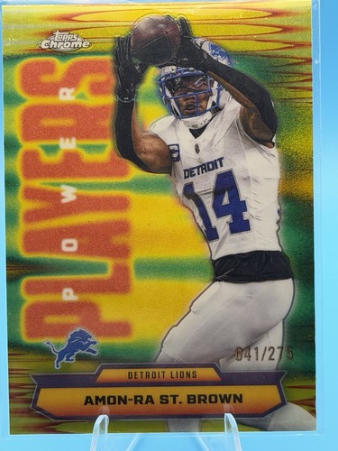 Amon-Ra St. Brown 2025 Topps Chrome NFL Power Players  /275 #PP-26