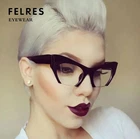 Women Cat Eye Anti-Blue Light Optical Glasses Retro Clear Lens Glasses Frames