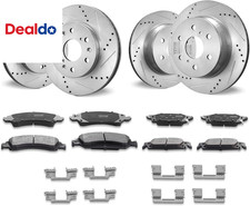 Front Rear Brake Kit for 2014-2018 Chevy Silverado GMC Sierra 1500, 2015-2020 Su