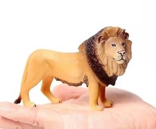 Male Lion Wild Animal Figure Toy PVC Doll Small Figurine Birthday Gifts