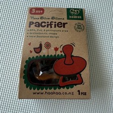  Brand New haakaa Nano Silver Silicone Pacifier, 3m 