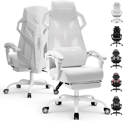 #ad Computer Chair with Adjustable Footrest Ergonomic Gaming Chair with Headrest an $251.99