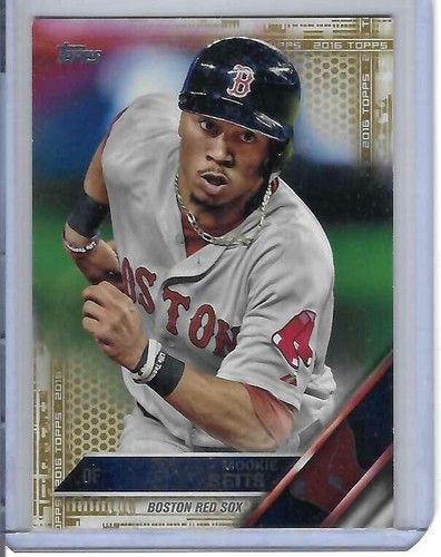 Mookie Betts [Gold] #84 2016 Topps card