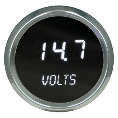 Intellitronix 2-1/16'' LED Digital Voltmeter, White, 7-25.5 V