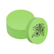 4Pcs 2" Rubber Carving Blocks, Soft Linoleum Art Carving Block Round, Green