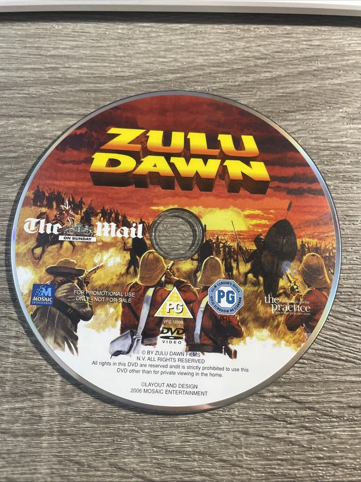 Zulu Dawn : Burt Lancaster - Peter O'Toole - John Mills  : Full Length Promo DVD - Image 3 of 3