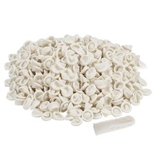 BTYMS 400 Count Latex Finger Cots Small Pack of 400 , Milk White