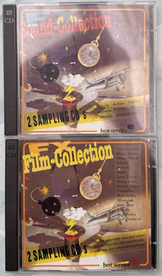 2x Best Service Film+Sound Collection FX Sample Sound Library - je 1 Doppel CD