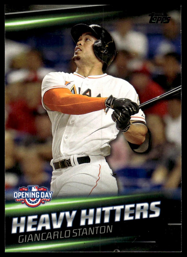 2016 Topps Opening Day #HH-2 Giancarlo Stanton Heavy Hitters