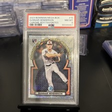 2023 - Gunnar Henderson - Bowman Mega Box Chrome-ROY FAV 15 PSA8