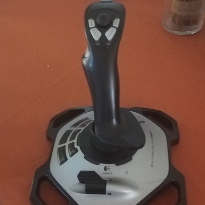 Logitech Extreme 3D Pro Ergonomic USB Wired PC Joystick, Black/Silver