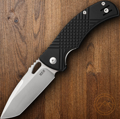 MKM-Maniago Makers Ciras Folding Knife 3.25'' 14C28N Steel Blade Black G10 Handle