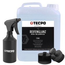 REIFENGLANZ GUMMIPFLEGE TIEFENGLANZ + REIFEN SPRÜHFLASCHE + REIFENBÜRSTE PINSEL