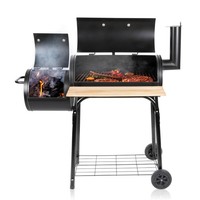 BBQ Collection 2-In-1 Smoker BBQ Holzkohlegrill - GartenküChe Barbecue - Grill-