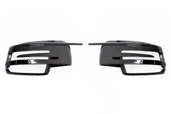 Mercedes Glk X204 FlüGelspiegel Abdeckung Set Amg Look Schwarz Glanz 08-15 Paar-image