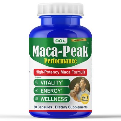 Maca Peak PerformanceMen Testosterone Booster Stamina Strength Drive Energy 60C