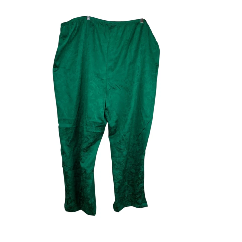 Conjunto de pijama de 2 piezas Cabernet cuello mandarín verde dragón asiático talla 2X Foto 3 de 4