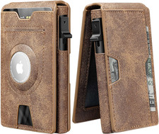 Airtag Wallet, Smart Wallet, Air Tag Wallet for Men, Leather