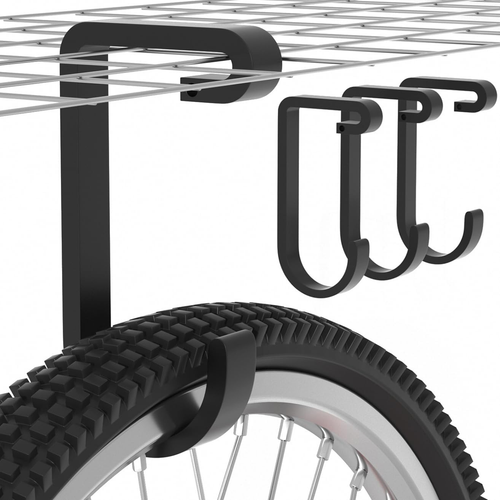 Thickened Bike Hooks for Garage Ceiling Rack: Heavy Duty Overhead Storage Rack H - Picture 1 of 12