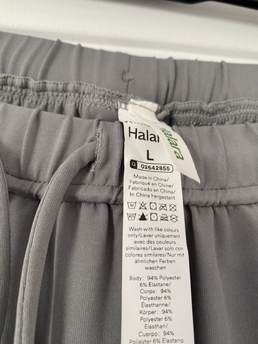 Neu Halara elastischer Bund Seitentasche weites Bein Palazzohose Hose L 16 Freizeit - Bild 8 von 10