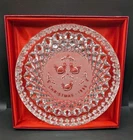 1985 Vintage Waterford Crystal 12 Days Of Christmas Plate Turtle Doves Orig Box