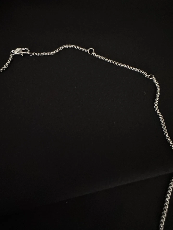 Collar Edforce Cabeza de Tigre Hombre/Acero Inoxidable/Estrás Verde Foto 3 de 4