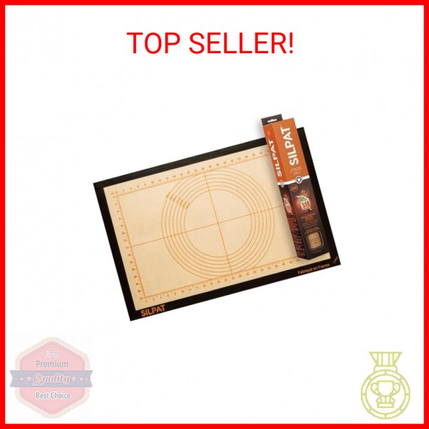 Silpat The Original Perfect Pastry Non-Stick Silicone Countertop Workstation Mat