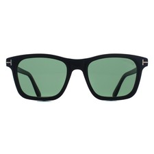 Image of Tom Ford Sunglasses Barron FT1179 01N Shiny Black Green