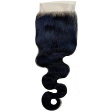 Brazilian Virgin Human Hair Natural Color 4x4 Body Wave Lace Closure 16in