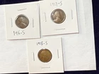 Lot of 3 VF-XF Grade Tougher Date 1C  SanFran Lincoln Cents 1916-S 1917-S 1918-S